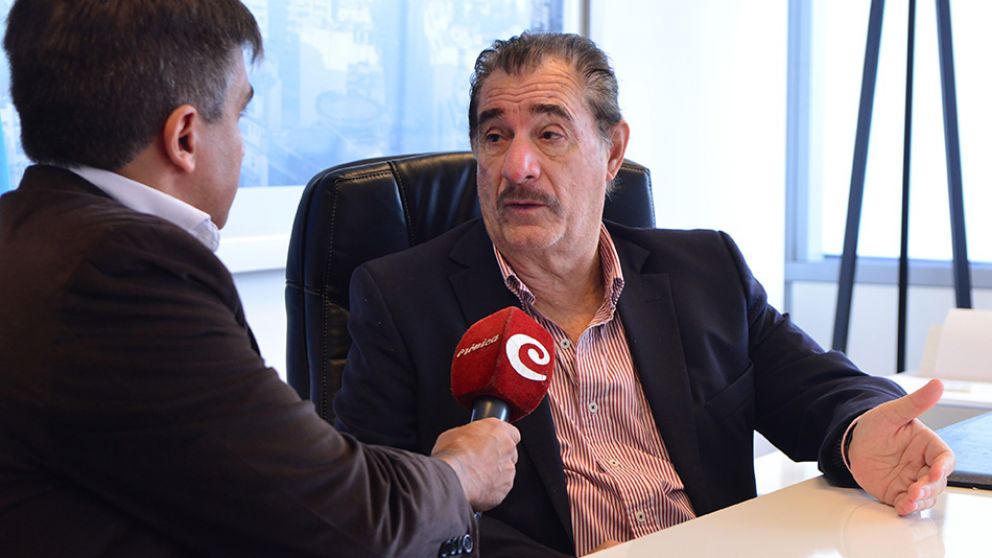 Federico Storani en diálogo con Crónica TV. (Jonatan Moreno/Diario Crónica)
