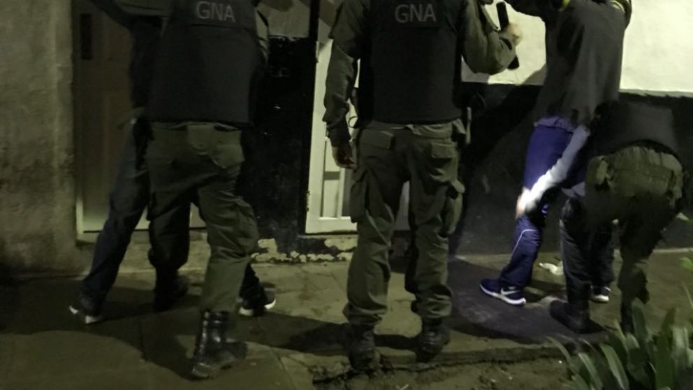 Algunos de los apresados tras los operativos policiales.