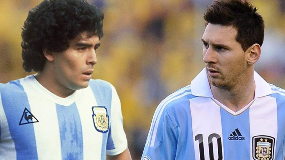 Maradona y Messi, los mejores del mundo, cada uno en su época.
