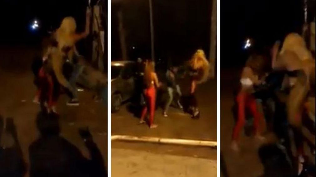 El joven agredido debi� ser asistido por una ambulancia. (Captura de video)