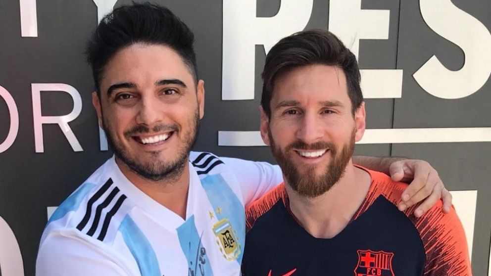 Hernán se "deliró" con Lio Messi.