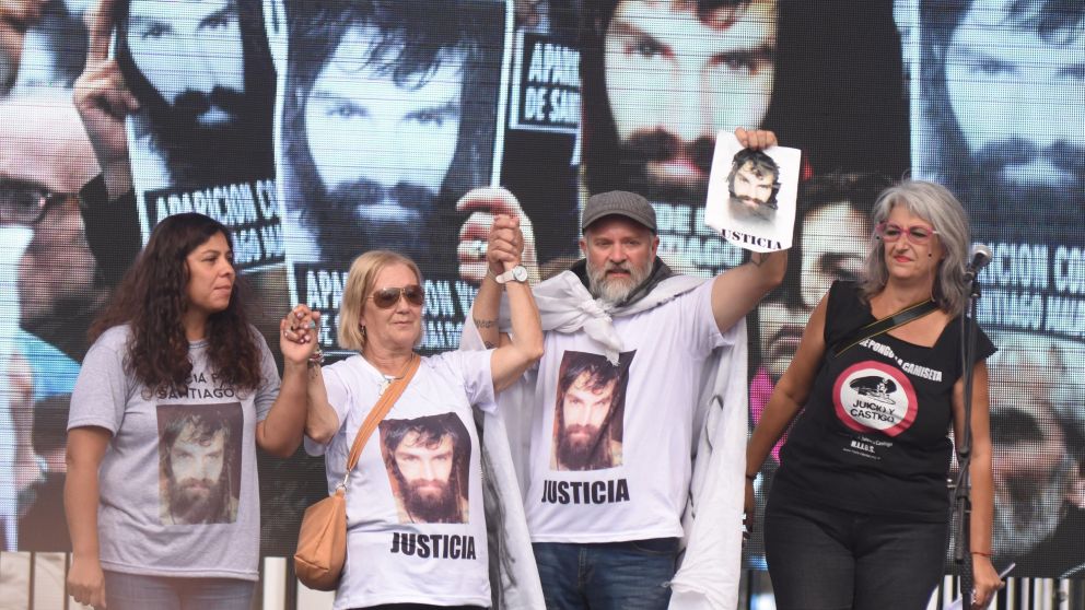 Uno de los reclamos por la aparición de Santiago Maldonado. (Archivo)