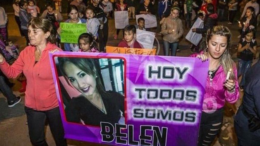 La marcha para pedir justicia por Bel�n.