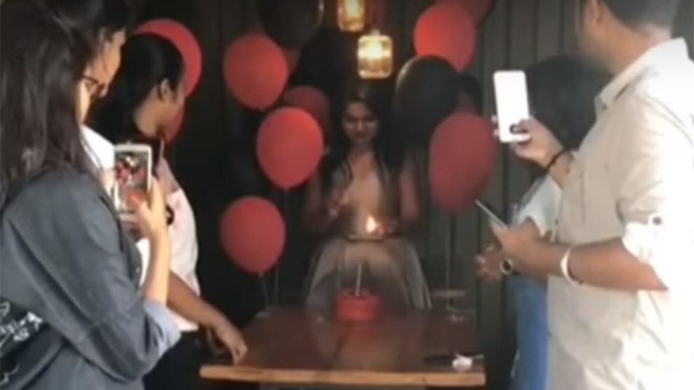 Instantes antes de la terrible explosión. (Captura de video)