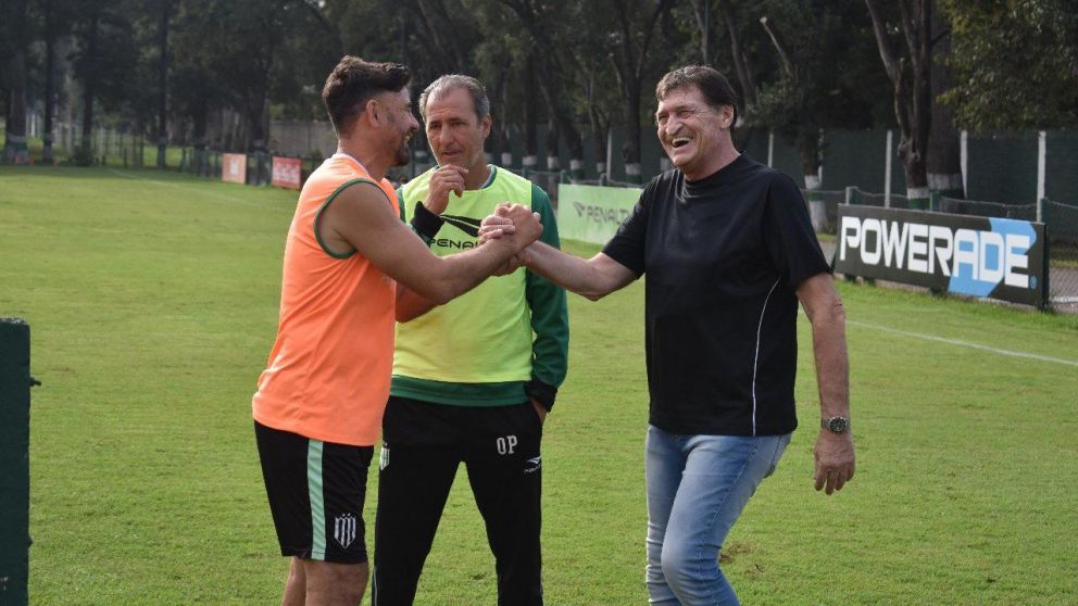 Falcioni visitó el predio de Banfield (Twitter Banfield).