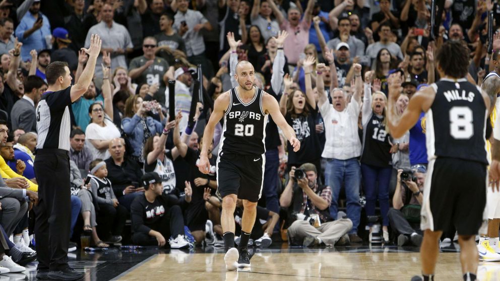Manu fue la figura de la cancha (AFP).