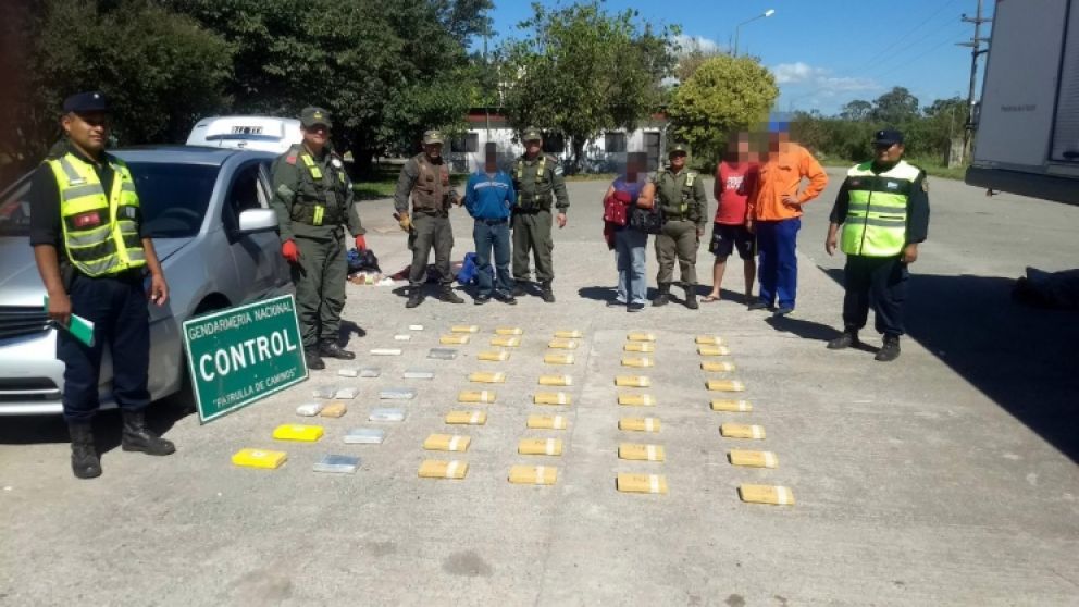 Llevaban 48 kilos de cocaína.