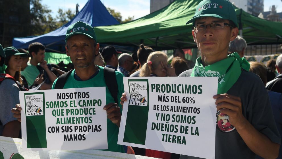 El "verdurazo" tuvo lugar en 17 provincias del país. (Crónica/Ruben Paredes)