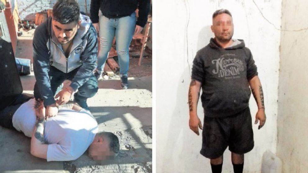 Alias "El muro", al ser reducido y, poco tiempo después, en la celda de la comisaría.
