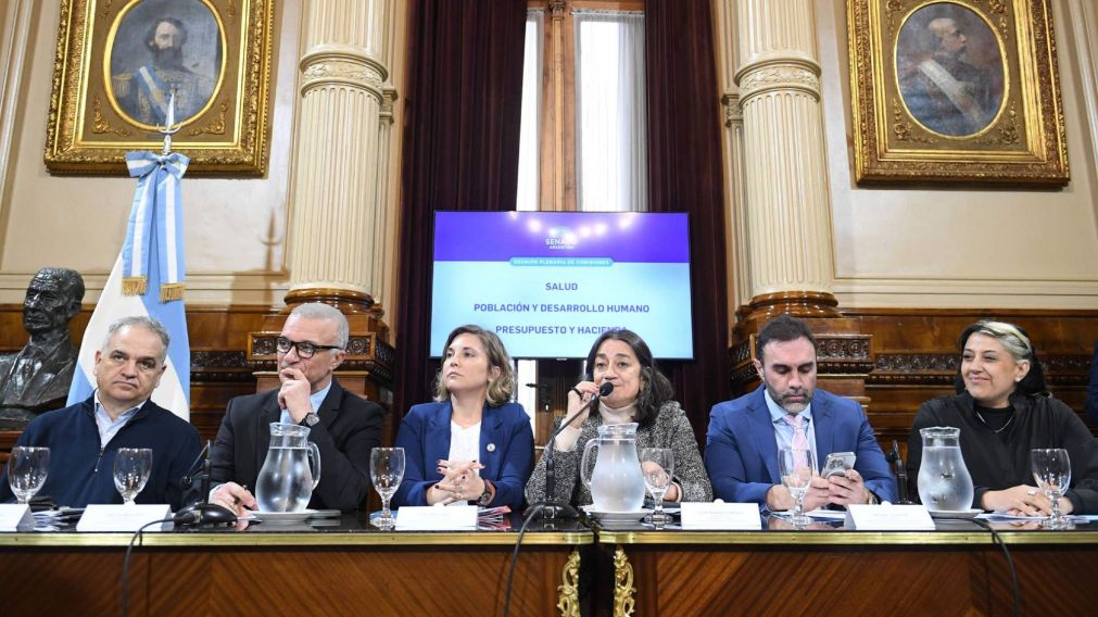 Reunión conjunta de las comisiones de Salud, de Población y Desarrollo Humano, y de Presupuesto y Hacienda, en el salón Illia del Senado de la Nación, el 19 de agosto de 2025, en Bs. As, Argentina. Foto: Gabriel Cano/ Comunicación Senado.