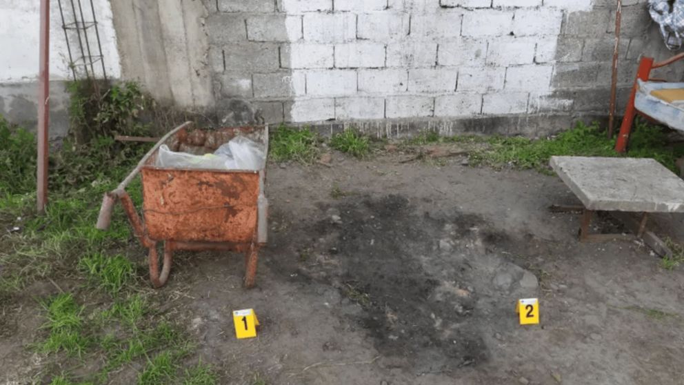 Las partes que fueron marcadas por Gendarmer�a.