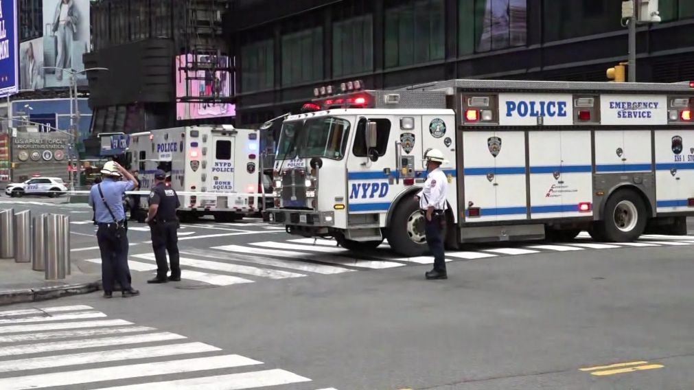 La Policía de Nueva York desplegó un gran operativo en la zona de Times Square.
