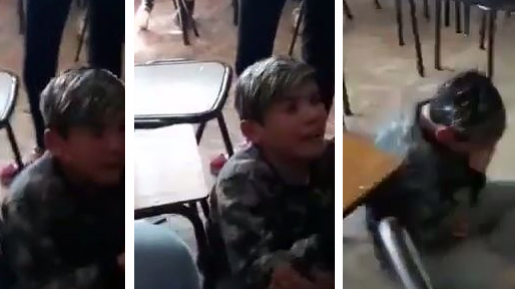 El menor fue violentado y filmado luego del ataque de sus compañeros. (Captura).