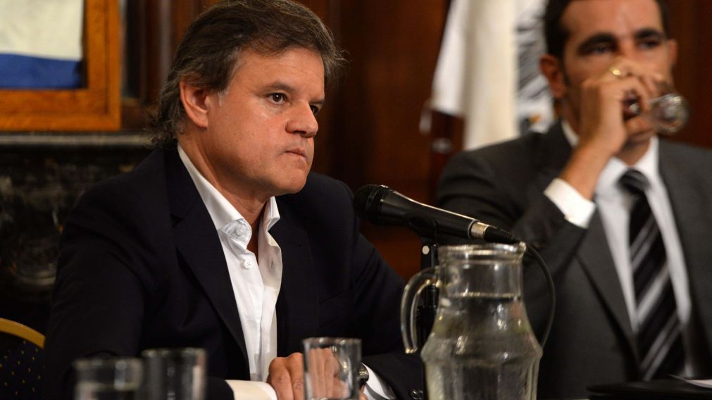 Enrique Sacco durante la conferencia de prensa. (Crónica/Nahuel Ventura)