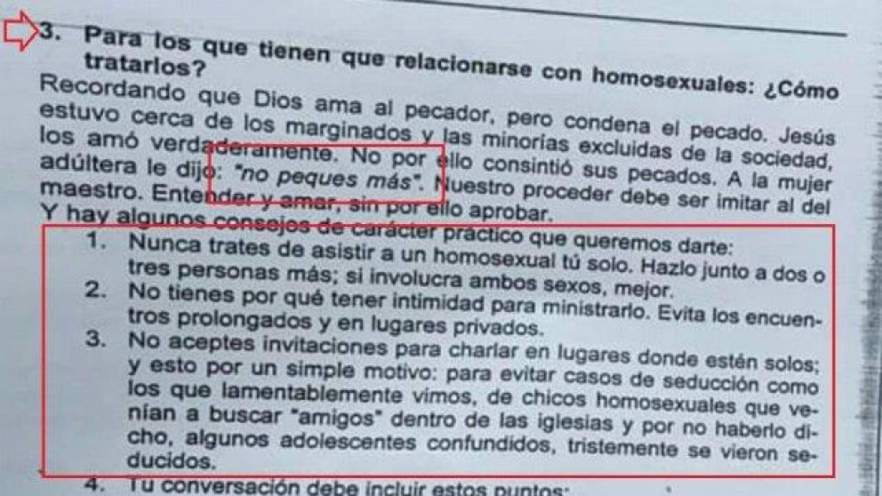 Escuela difundió polémica guía de "cómo tratar con homosexuales"