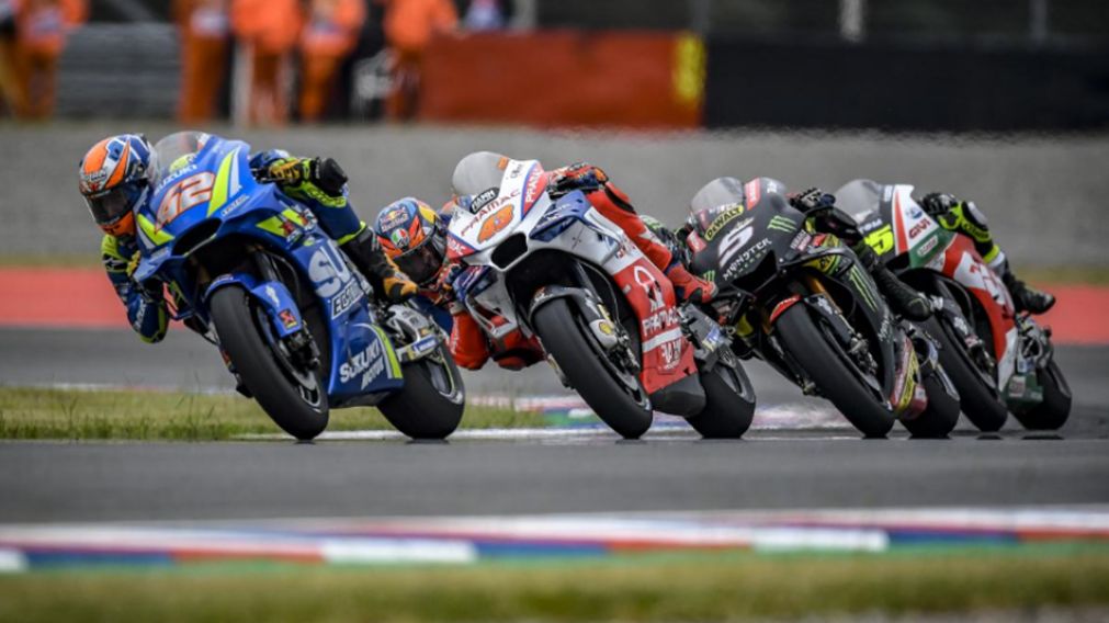 Este es el podio del Moto GP, disputado en Termas de Río Hondo. (@MotoGP)
