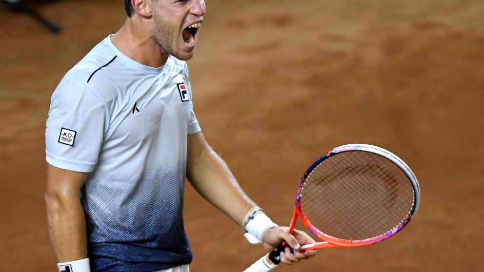 El "Peque" grita con todo. Desahogo. (AFP)