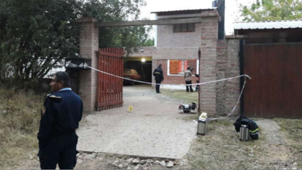 La casa donde ocurri� el crimen (gentileza Cadena 3).