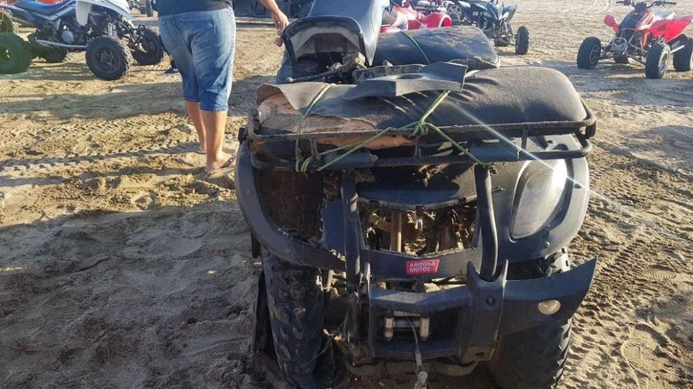 El nene de diez años ocasionó un grave accidente en Pinamar.
