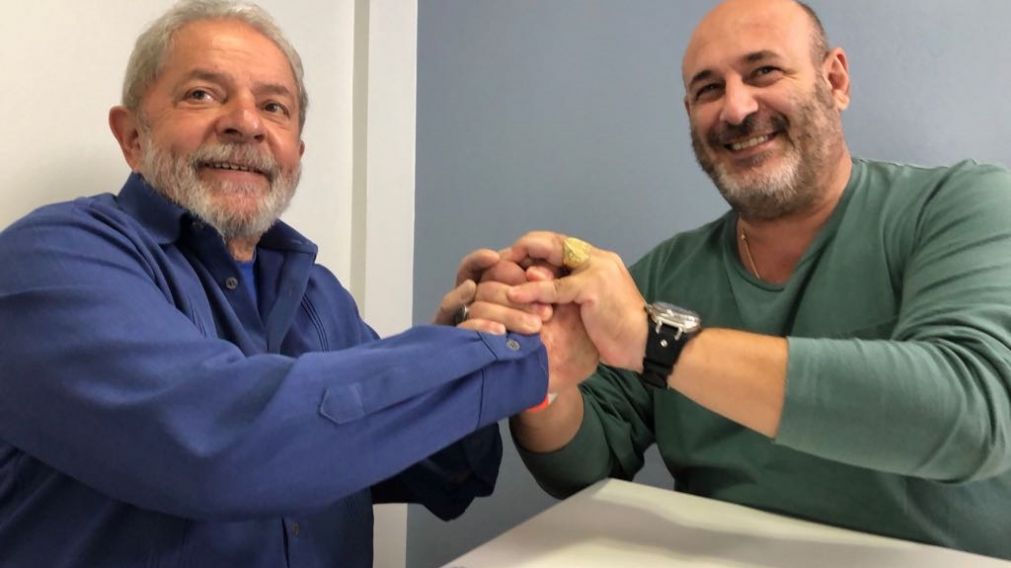 Cúneo en Brasil con Lula. (Captura)