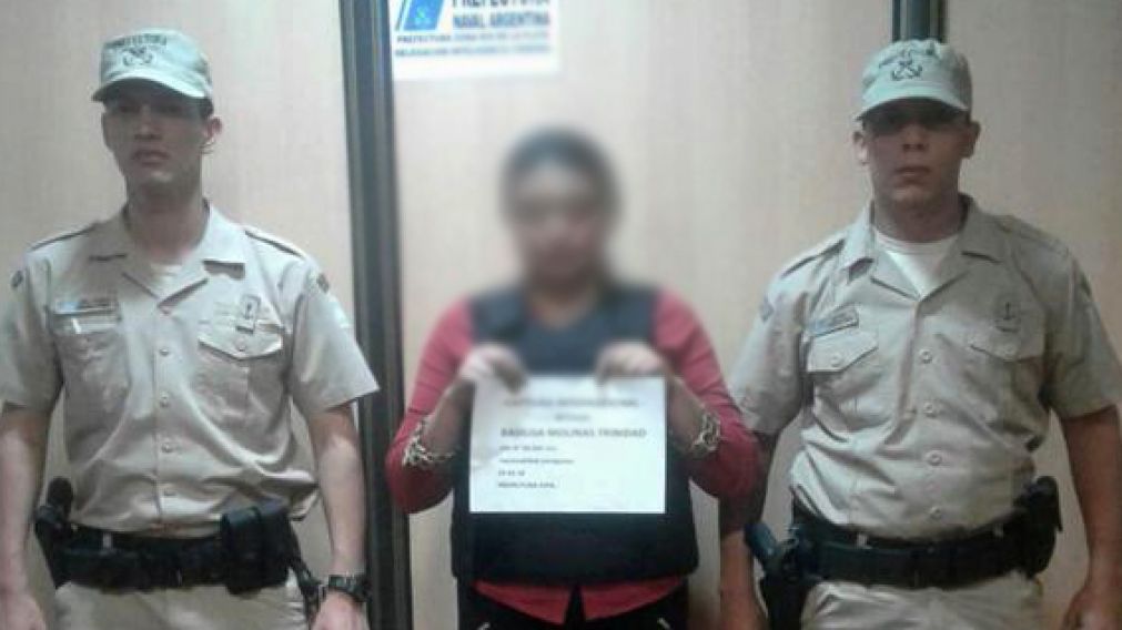 Trinidad Basilisa Molinas fue aprehendida por la prefectura.