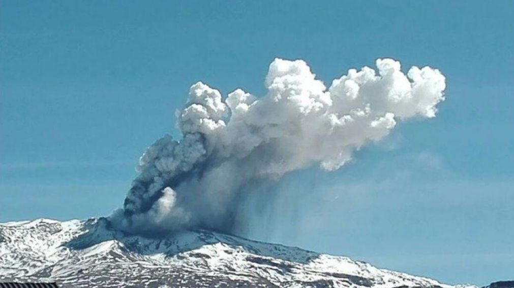 El volcán Copahue de Neuquén.