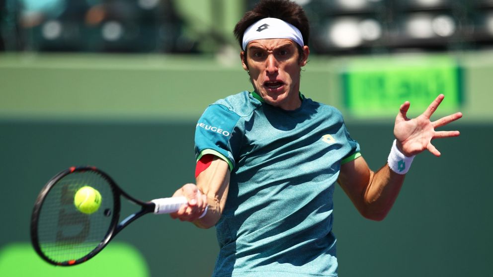 Leo no pudo ante Coric y dijo adiós en Key Byscaine (AFP).