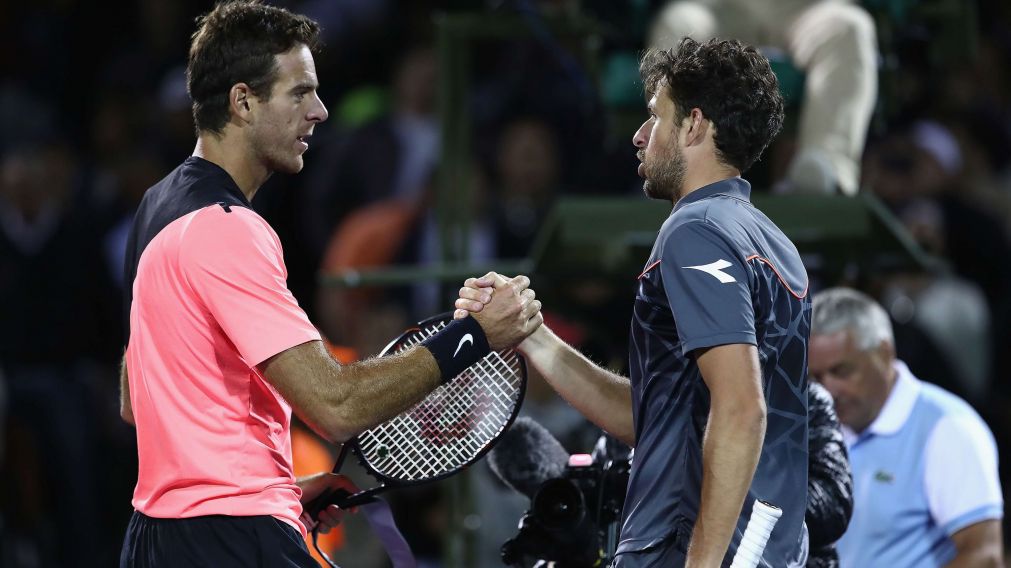 Delpo avanza al trote en Miami. (AFP)