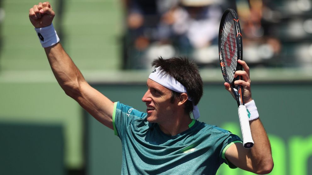 Leo logró un buen triunfo en su debut en Key Biscayne (AFP).