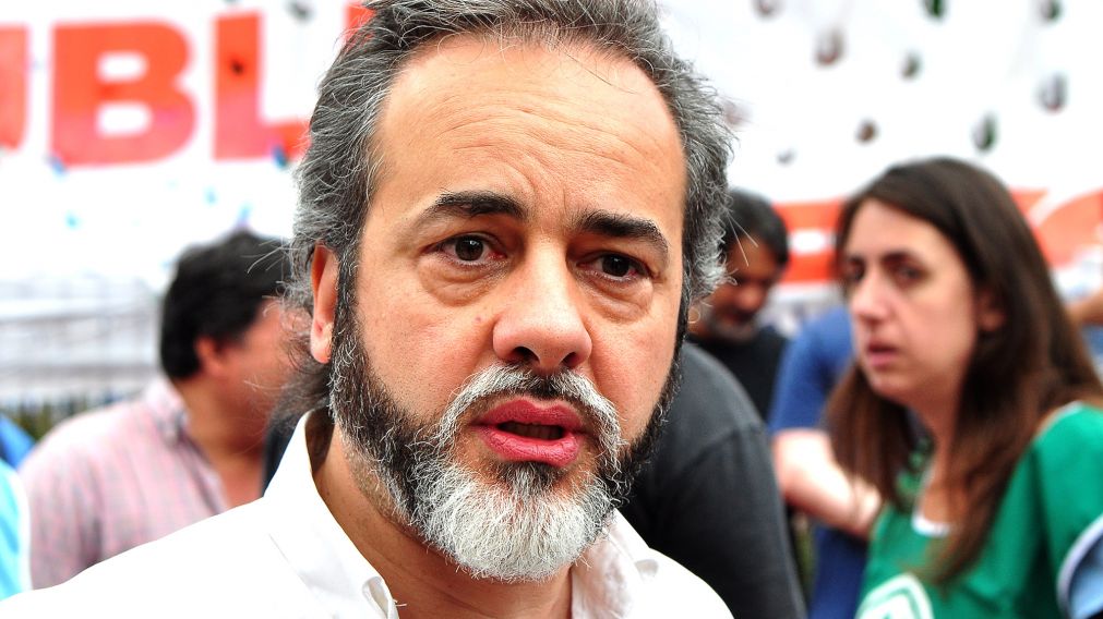 Eduardo López, referente de los docentes en Capital Federal.
