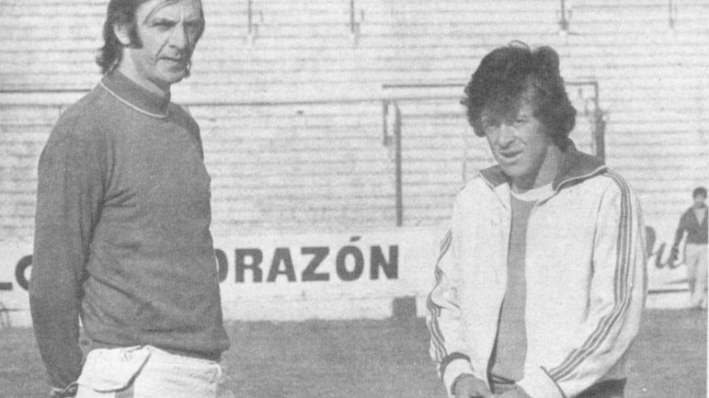 Menotti y Houseman, campeones con Huracán y con Argentina.
