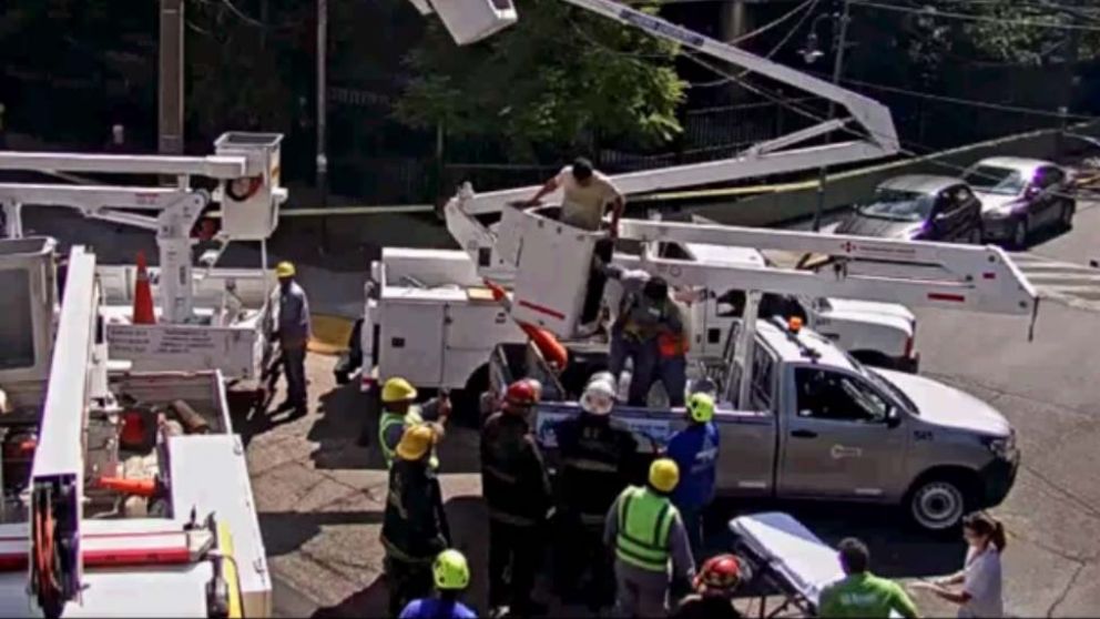 El "loco de la grúa" rompió el silencio