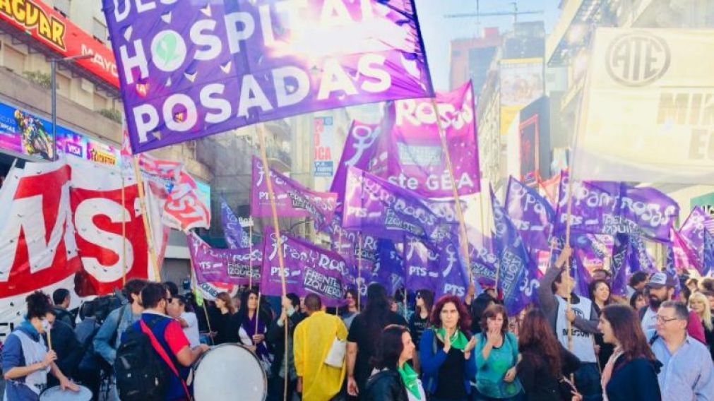 Los trabajadores se movilizaron al obelisco (Twitter).