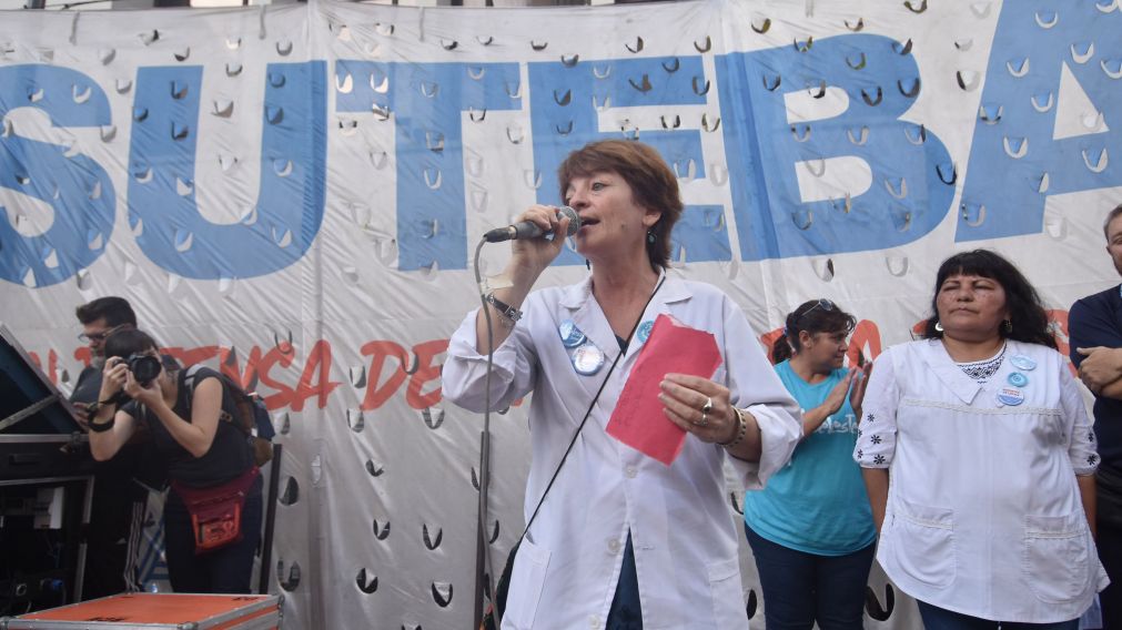 Torre, secretaria gremial de Suteba.