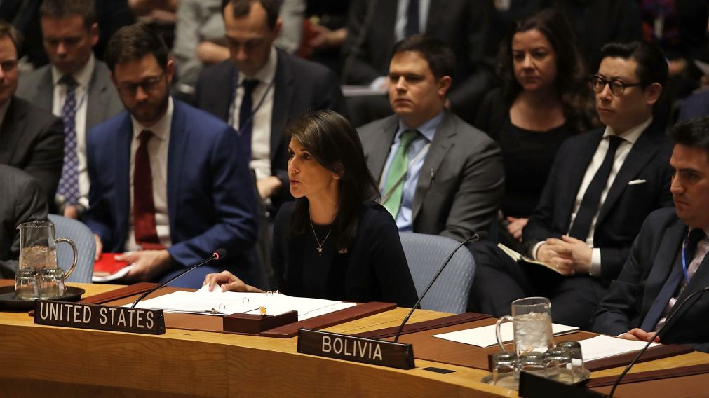 La embajadora "yanqui" acusó a Rusia en la ONU. (AFP)