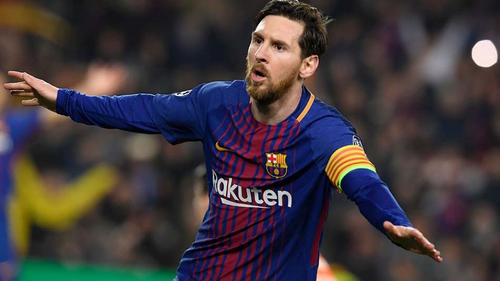 Messi volvió a poner al Barça en cuartos de final. (AFP)