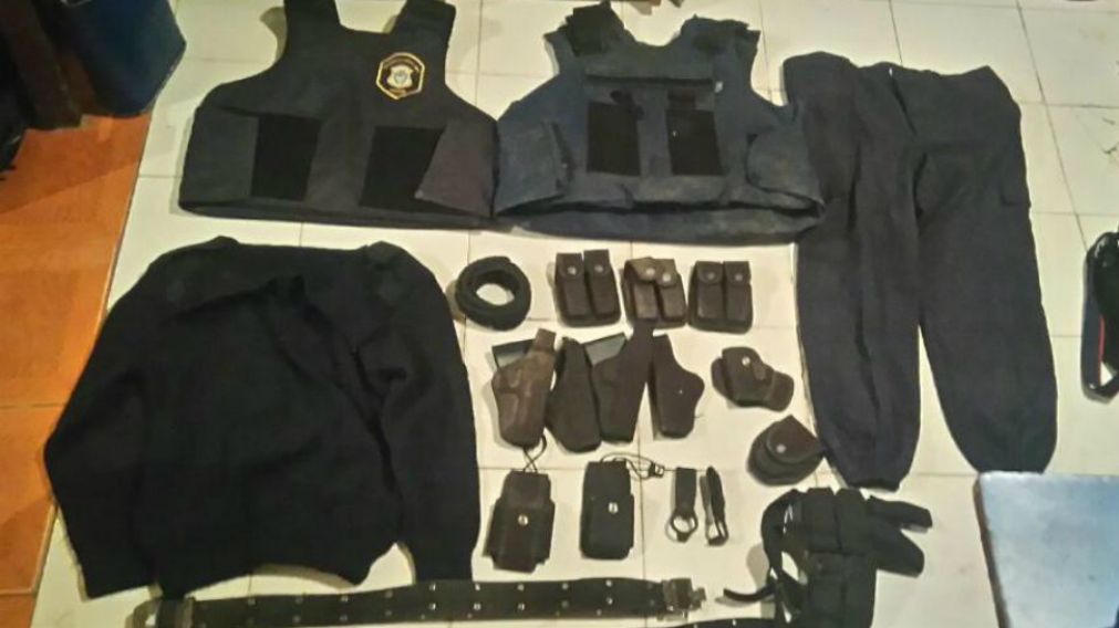 El armamento secuestrado.