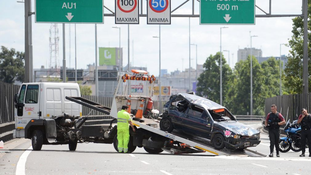 El choque ocurrió en la mano que va a la Ciudad de Buenos Aires (Hernán Nersesian, Diario Crónica).