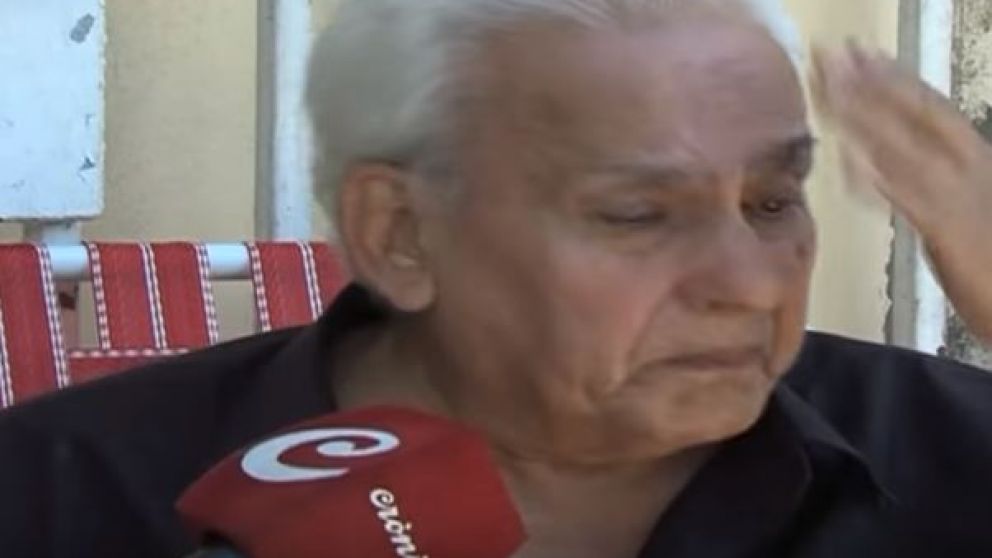 El padre de Aldana, asesinada en un enfrentamiento entre vecinos. (Captura TV)