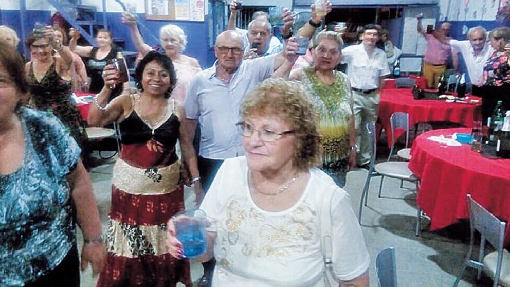 Todos los socios se reencontraron en el centro.