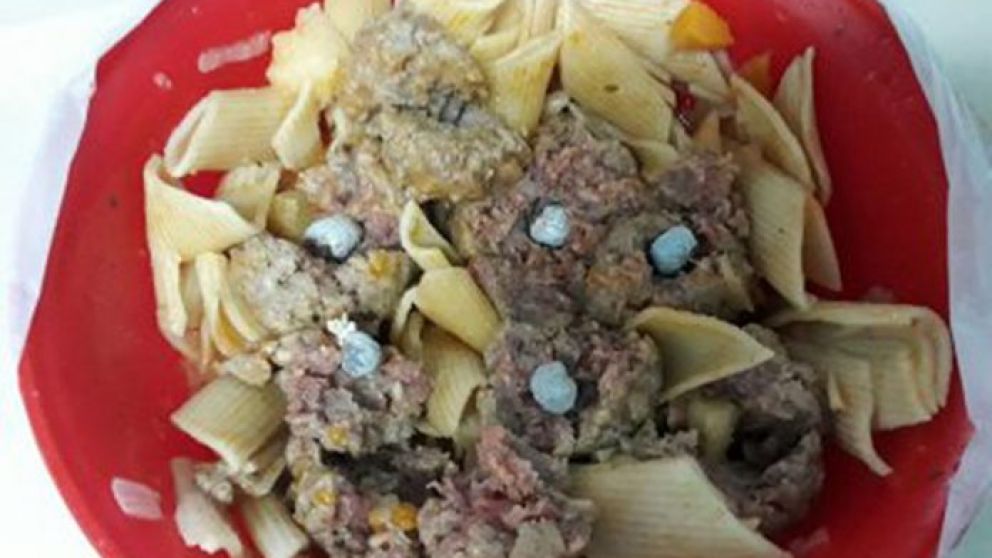 Estas son las albóndigas con la droga.