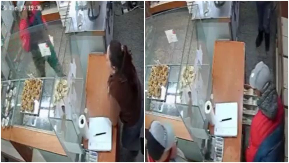 Así robaron una panadería.