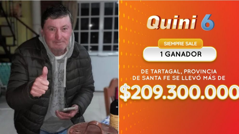"Me estás jod...": apareció el ganador del Quini 6 y emocionó al contar qué hará con el premio.