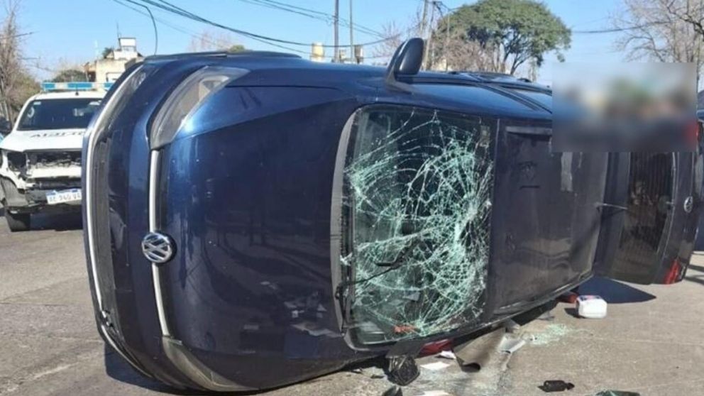 Este es el vehículo en el que escapaban los malvivientes.