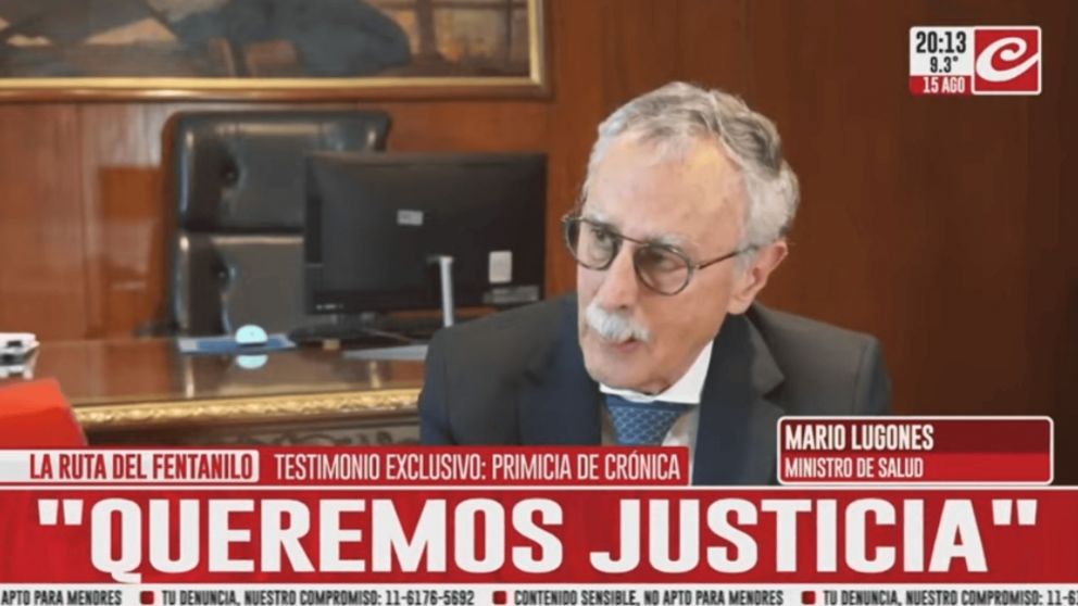 Mario Lugones en exclusiva con Crónica.