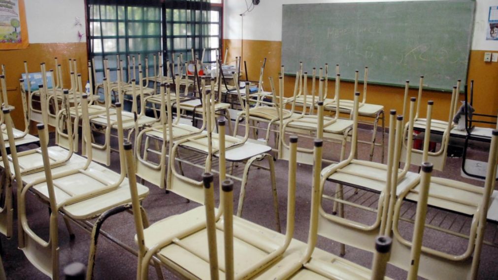 Aulas vac�as. Cuando el presupuesto no se utiliza para Educaci�n.