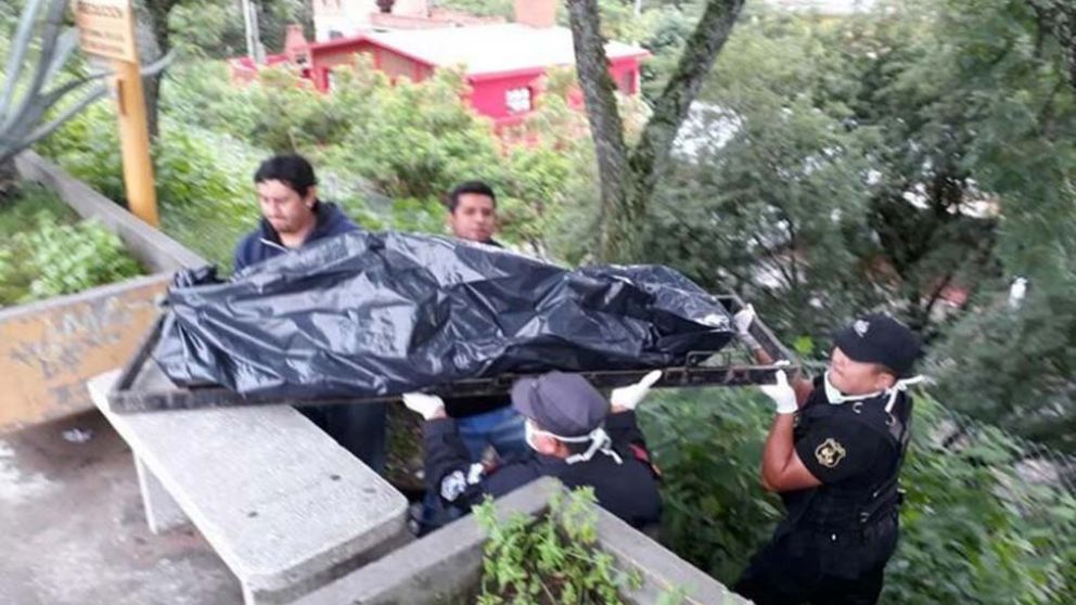 Ahorcó a su bebé hasta matarlo y se colgó de un puente