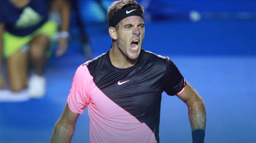 De furia. El grito de "Delpo" tras vencer al español. (Gentileza atpworldtour.com)