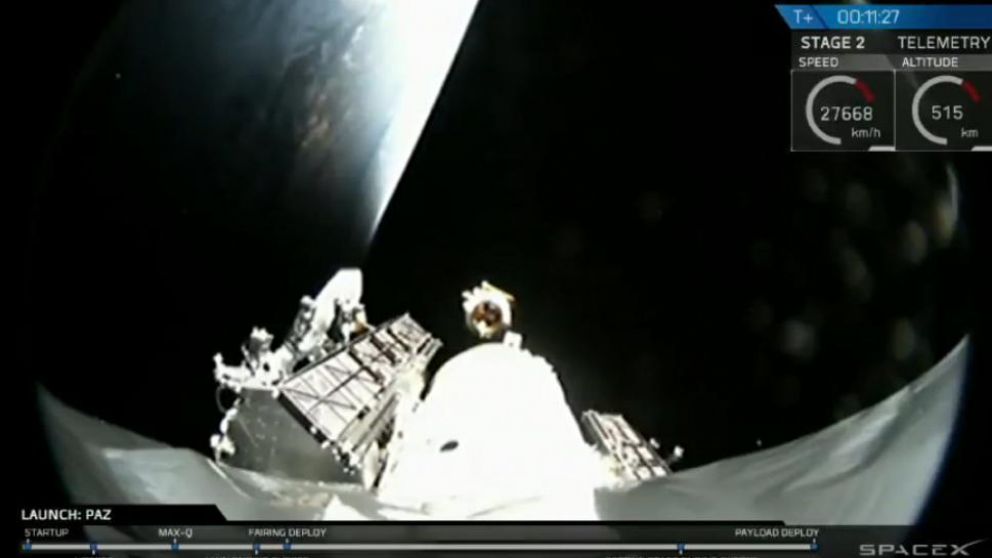 Tint�n A y B ya estan en el espacio. (Twitter)