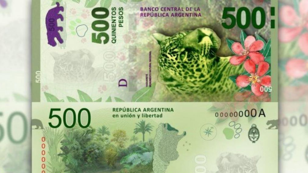 El billete de 500 pesos premiado como el mejor del mundo.